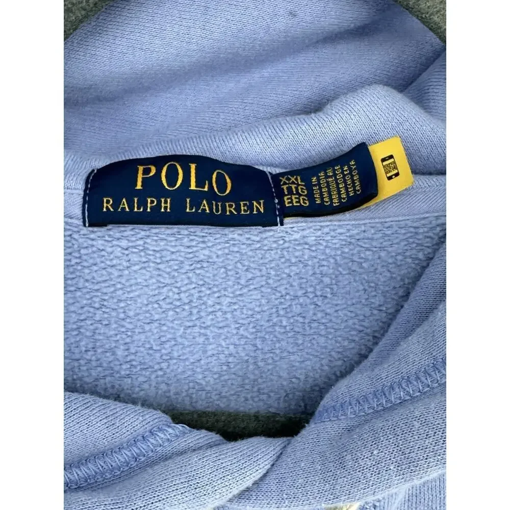 $145 Polo Ralph Lauren Men’s The RL Fleece Hoodie Bristol Blue XXL